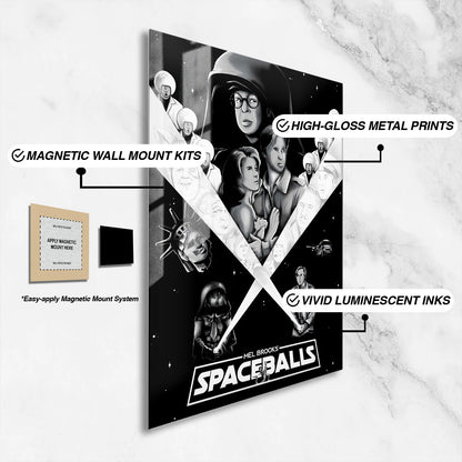Flex Designs Metal Poster Spaceballs 16 x 24" Home Goods - Movie 1987 Movie Metal Poster