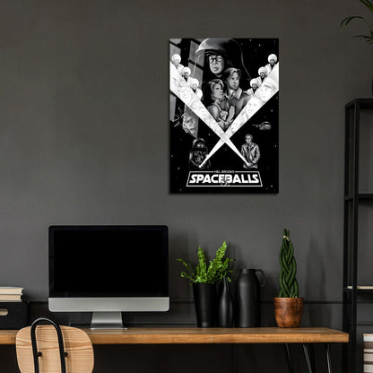 Flex Designs Metal Poster Spaceballs 24 x 36" Home Goods - Movie 1987 Movie Metal Poster