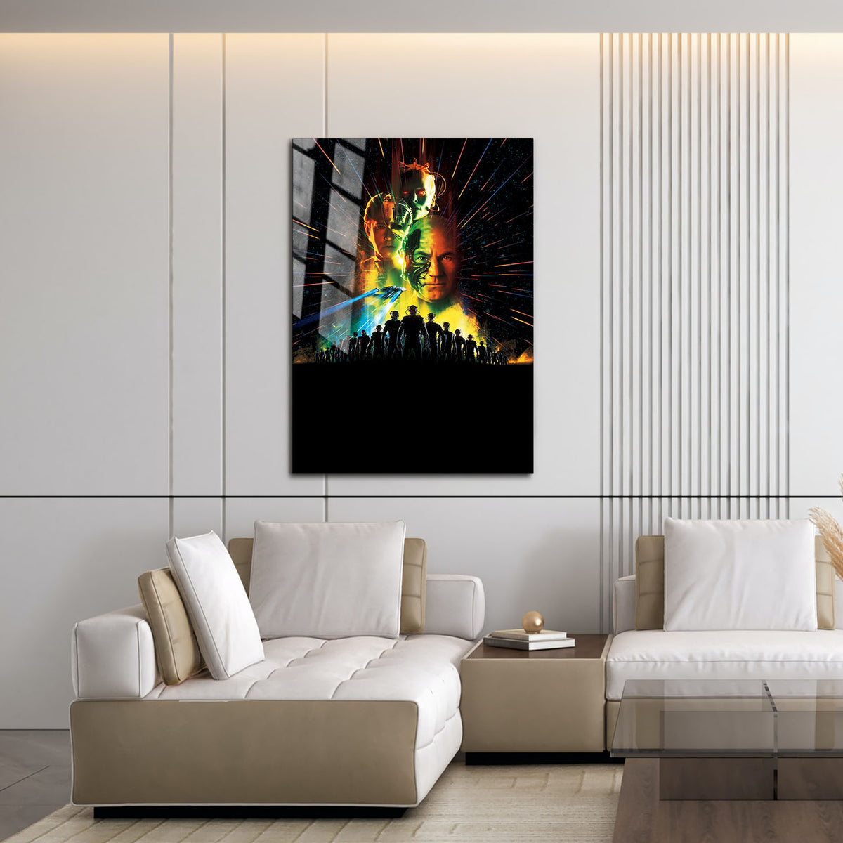 Flex Designs Metal Poster Star Trek First Contact Key Art 16 x 24" Home Goods - Movie 1996 Movie Metal Poster