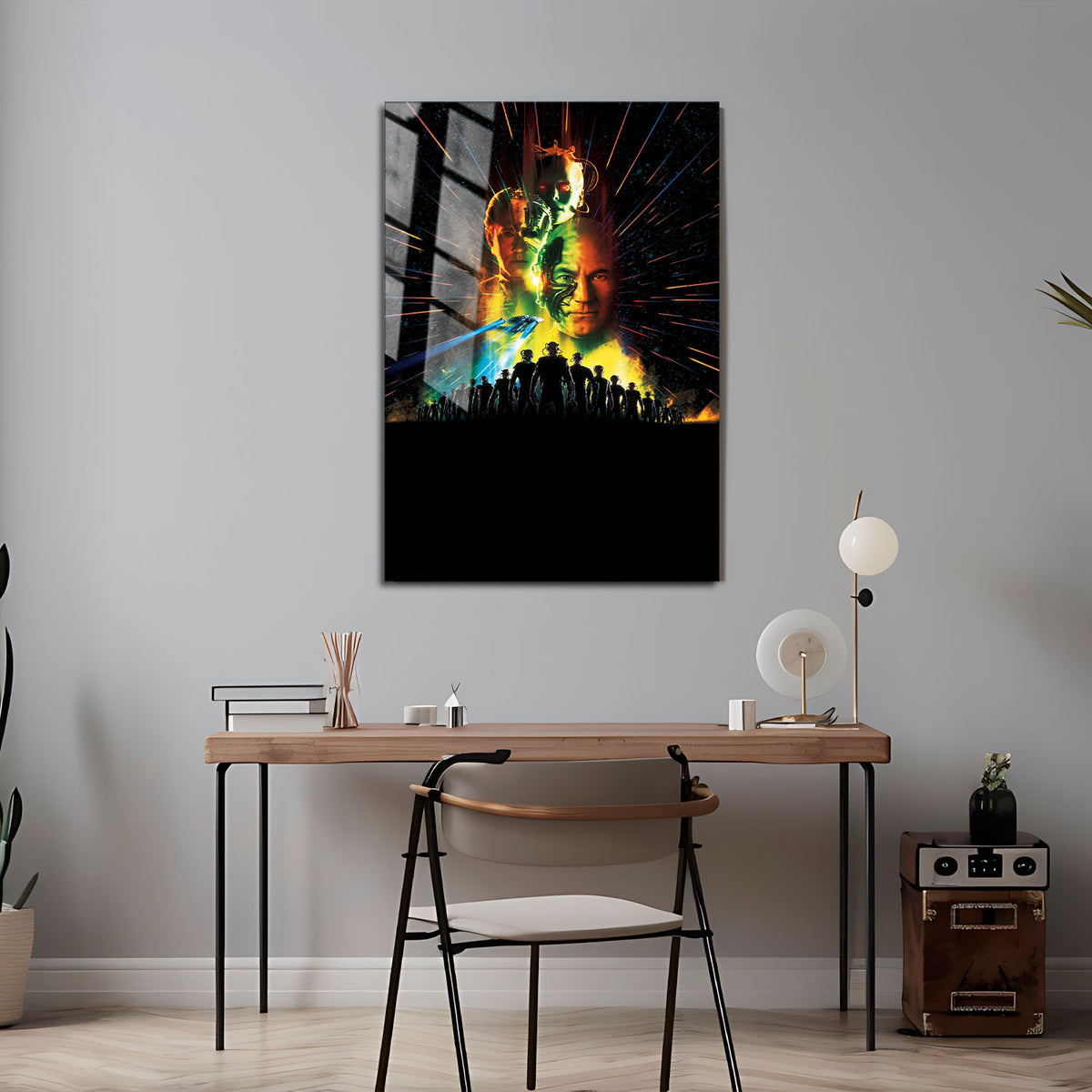 Flex Designs Metal Poster Star Trek First Contact Key Art 5 x 7" Home Goods - Movie 1996 Movie Metal Poster