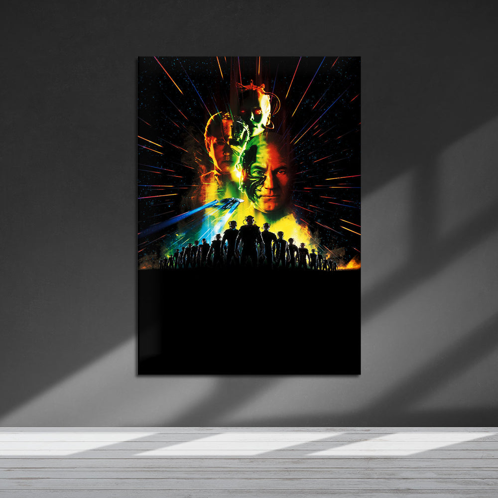 Flex Designs Metal Poster Star Trek First Contact Key Art 5 x 7" Home Goods - Movie 1996 Movie Metal Poster