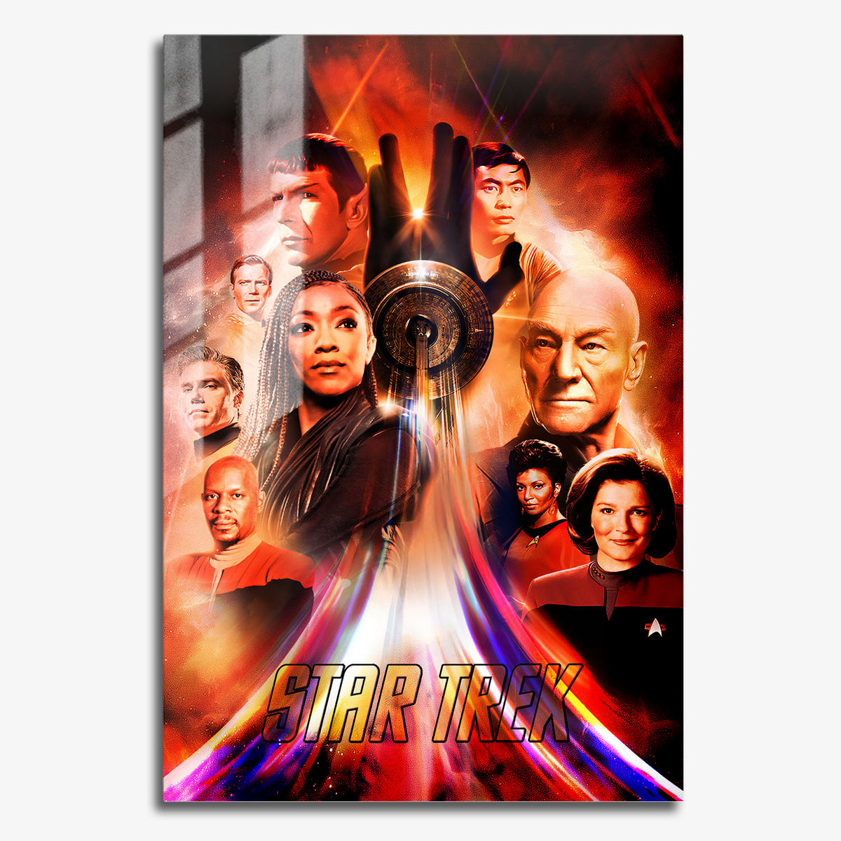 Flex Designs Metal Poster Star Trek TV Collection 11 x 17" Home Goods - TV Show 1966 TV Show Metal Poster