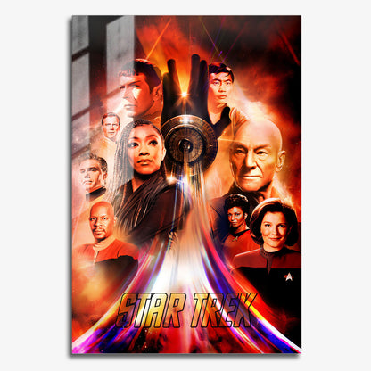 Flex Designs Metal Poster Star Trek TV Collection 11 x 17" Home Goods - TV Show 1966 TV Show Metal Poster