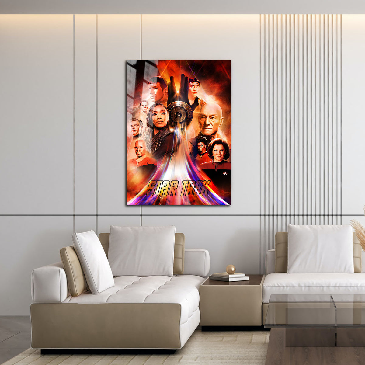 Flex Designs Metal Poster Star Trek TV Collection 16 x 24" Home Goods - TV Show 1966 TV Show Metal Poster