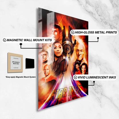 Flex Designs Metal Poster Star Trek TV Collection 16 x 24" Home Goods - TV Show 1966 TV Show Metal Poster