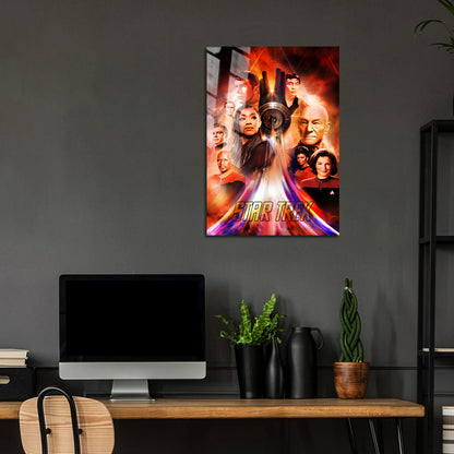 Flex Designs Metal Poster Star Trek TV Collection 24 x 36" Home Goods - TV Show 1966 TV Show Metal Poster