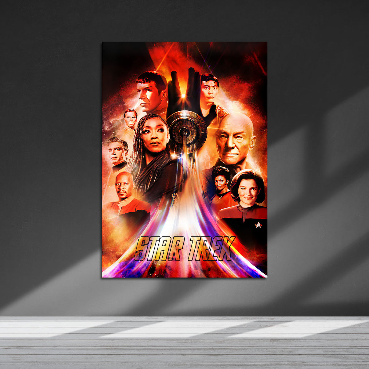 Flex Designs Metal Poster Star Trek TV Collection 5 x 7" Home Goods - TV Show 1966 TV Show Metal Poster