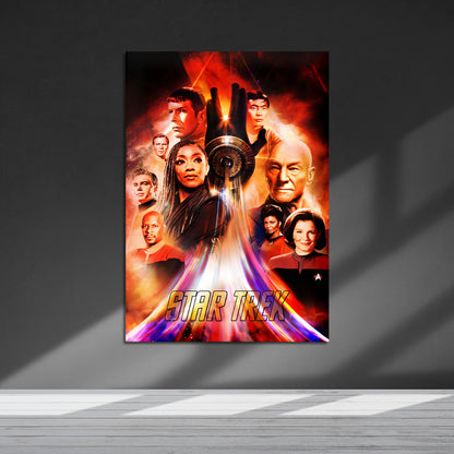 Flex Designs Metal Poster Star Trek TV Collection 5 x 7" Home Goods - TV Show 1966 TV Show Metal Poster
