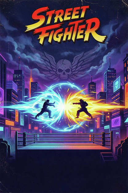 Flex Designs Metal Poster Street Fighter Sketch 11 x 17" Home Goods - Movie 2026 Movie Metal Poster