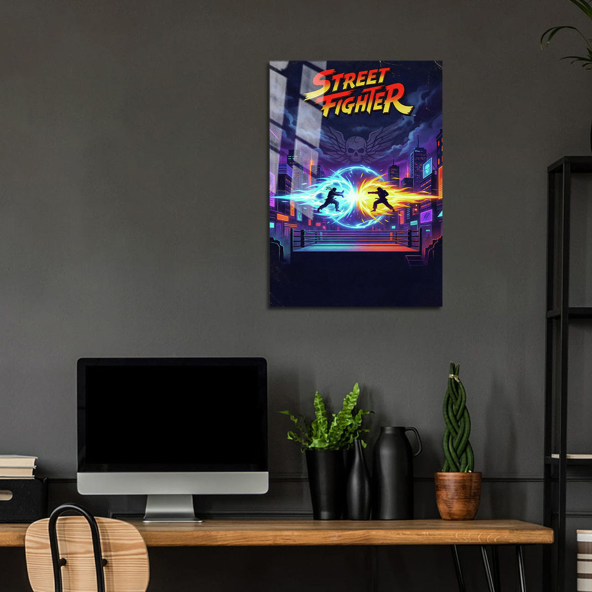 Flex Designs Metal Poster Street Fighter Sketch 24 x 36" Home Goods - Movie 2026 Movie Metal Poster