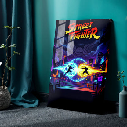 Flex Designs Metal Poster Street Fighter Sketch 24 x 36" Home Goods - Movie 2026 Movie Metal Poster