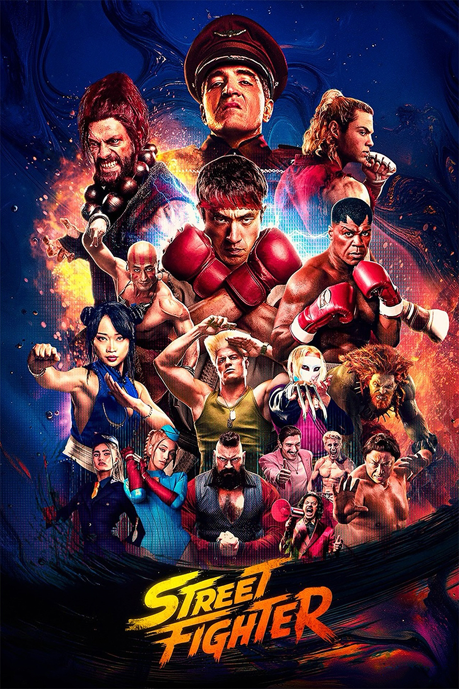 Flex Designs Metal Poster Street Fighter Theatrical 11 x 17" Home Goods - Movie 2026 Movie Metal Poster