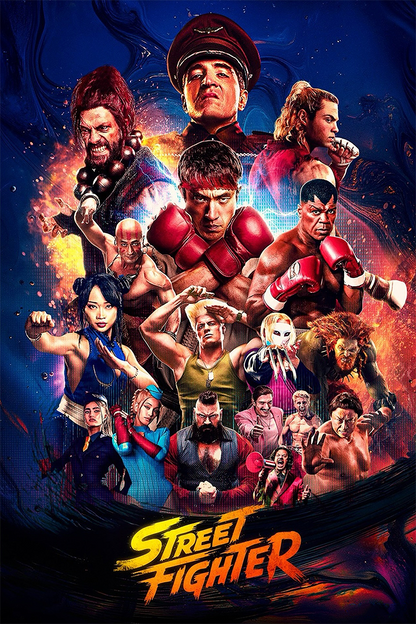Flex Designs Metal Poster Street Fighter Theatrical 11 x 17" Home Goods - Movie 2026 Movie Metal Poster