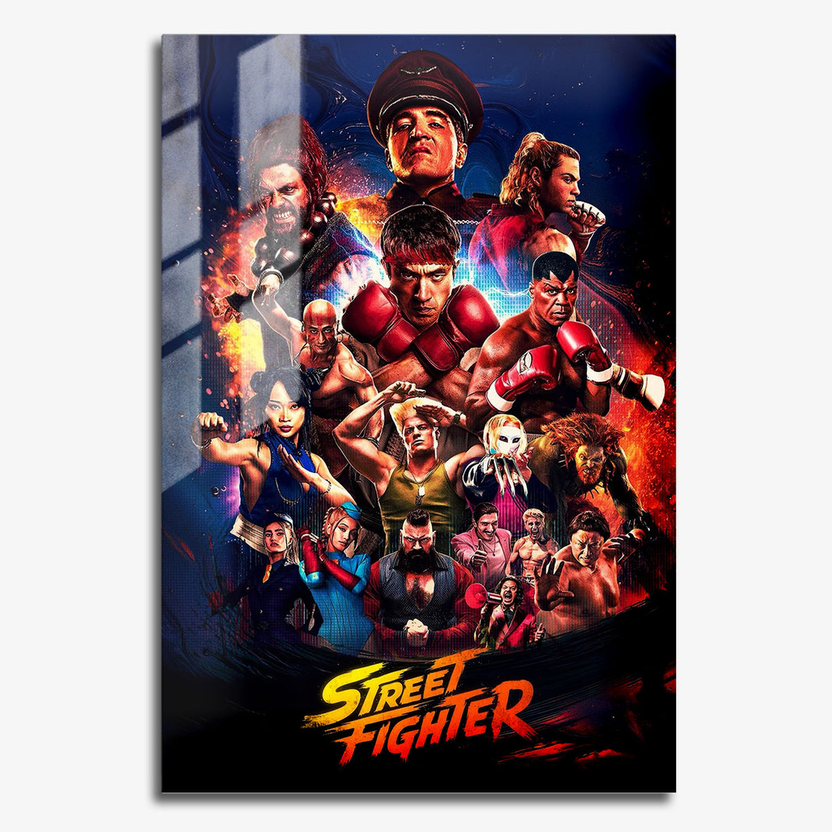 Flex Designs Metal Poster Street Fighter Theatrical 11 x 17" Home Goods - Movie 2026 Movie Metal Poster
