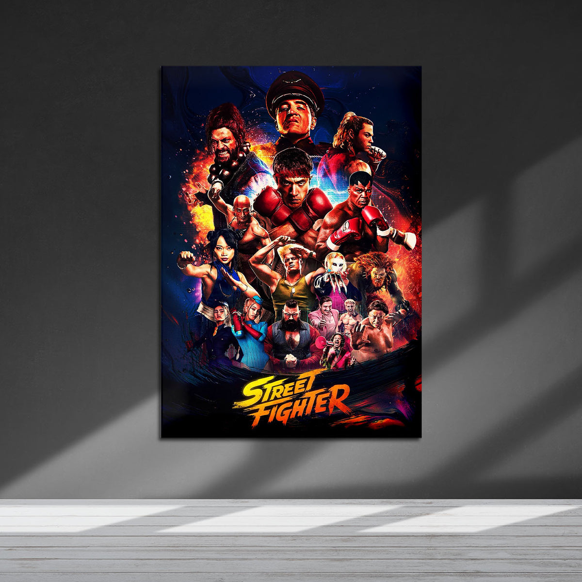 Flex Designs Metal Poster Street Fighter Theatrical 5 x 7" Home Goods - Movie 2026 Movie Metal Poster