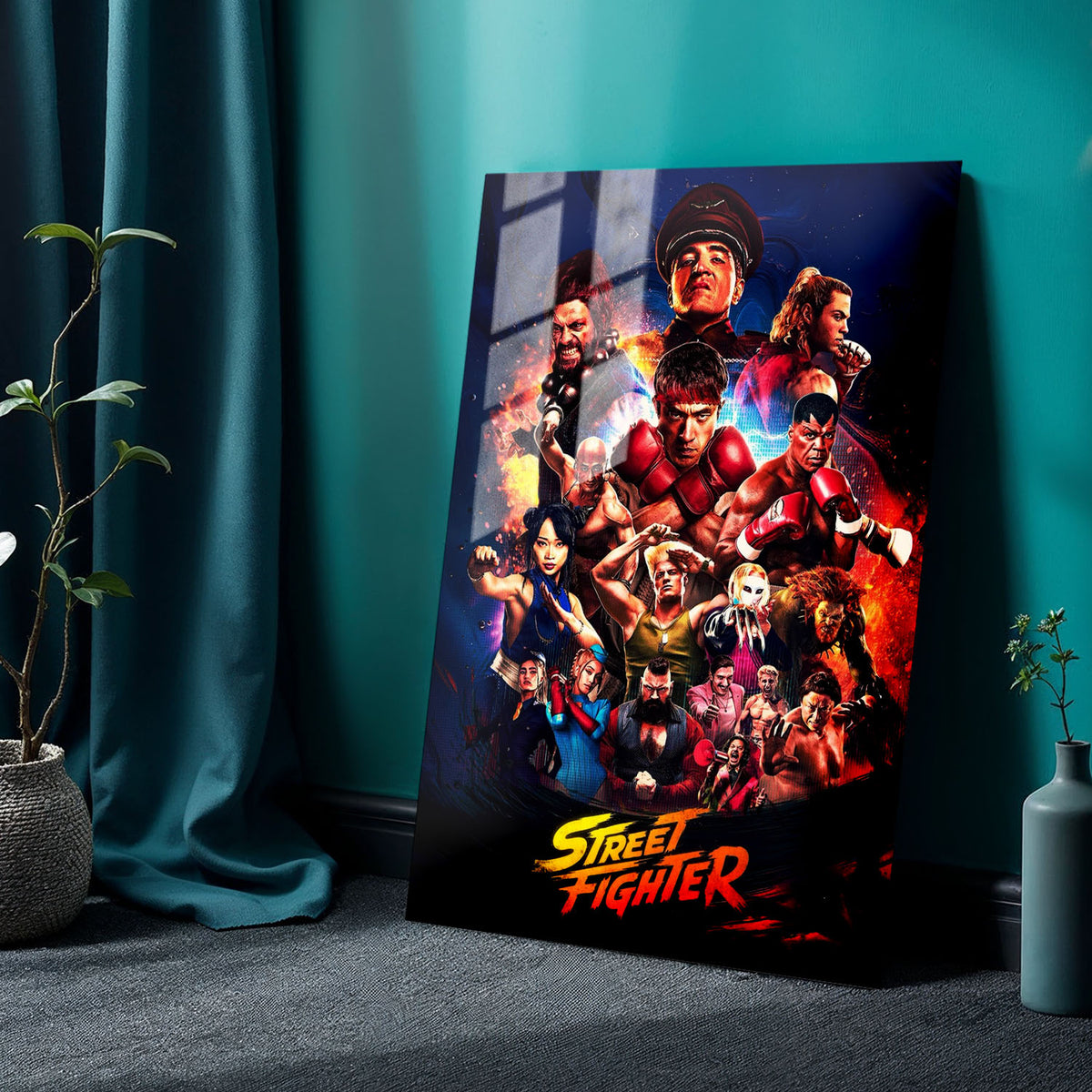 Flex Designs Metal Poster Street Fighter Theatrical 24 x 36" Home Goods - Movie 2026 Movie Metal Poster