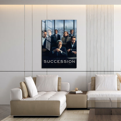 Flex Designs Metal Poster Succession Cover 16 x 24" Home Goods - TV Show 2018 TV Show Metal Poster