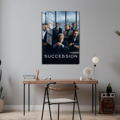 Flex Designs Metal Poster Succession Cover 5 x 7" Home Goods - TV Show 2018 TV Show Metal Poster