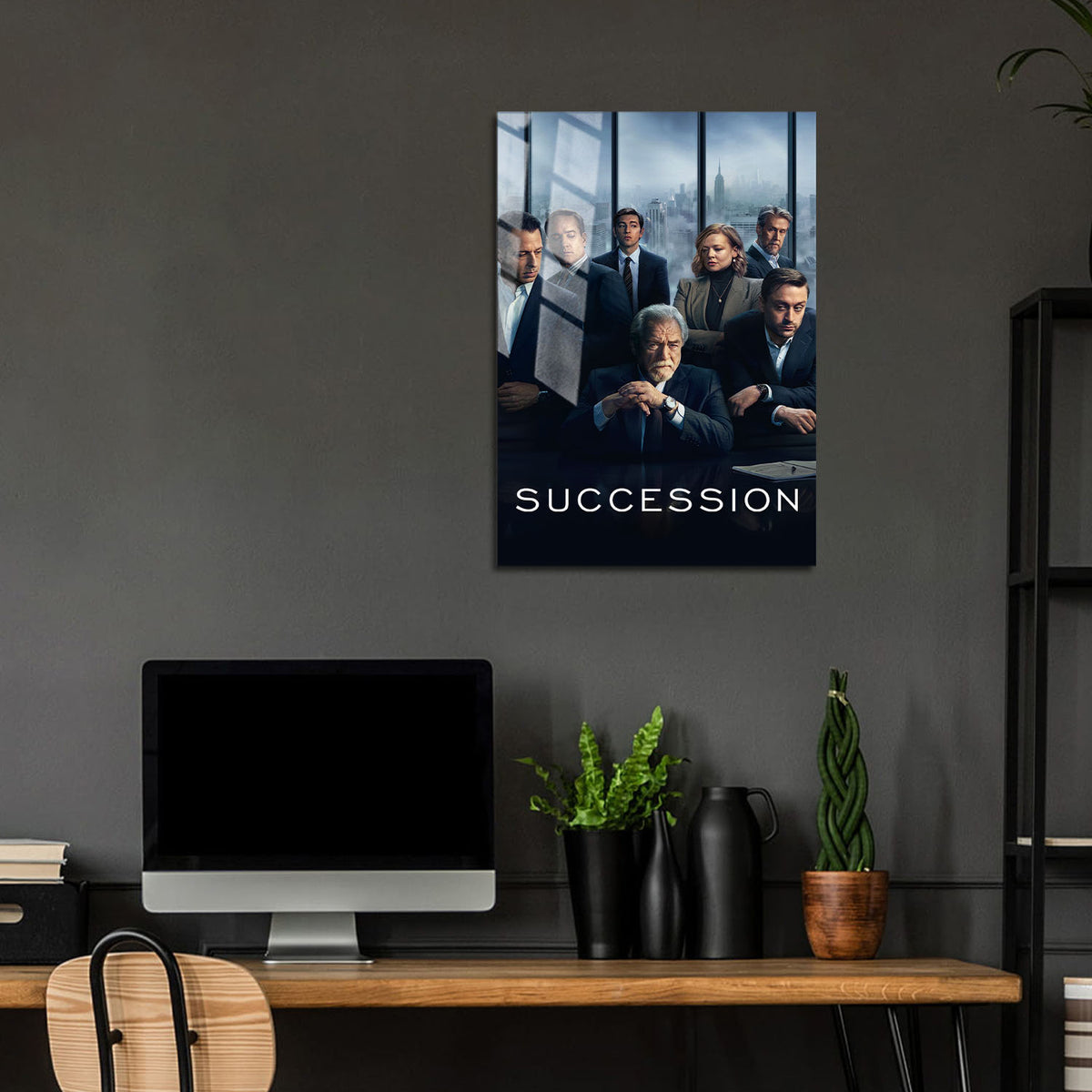 Flex Designs Metal Poster Succession Cover 24 x 36" Home Goods - TV Show 2018 TV Show Metal Poster