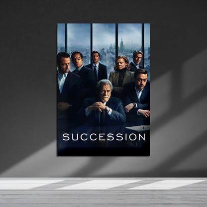 Flex Designs Metal Poster Succession Cover 5 x 7" Home Goods - TV Show 2018 TV Show Metal Poster