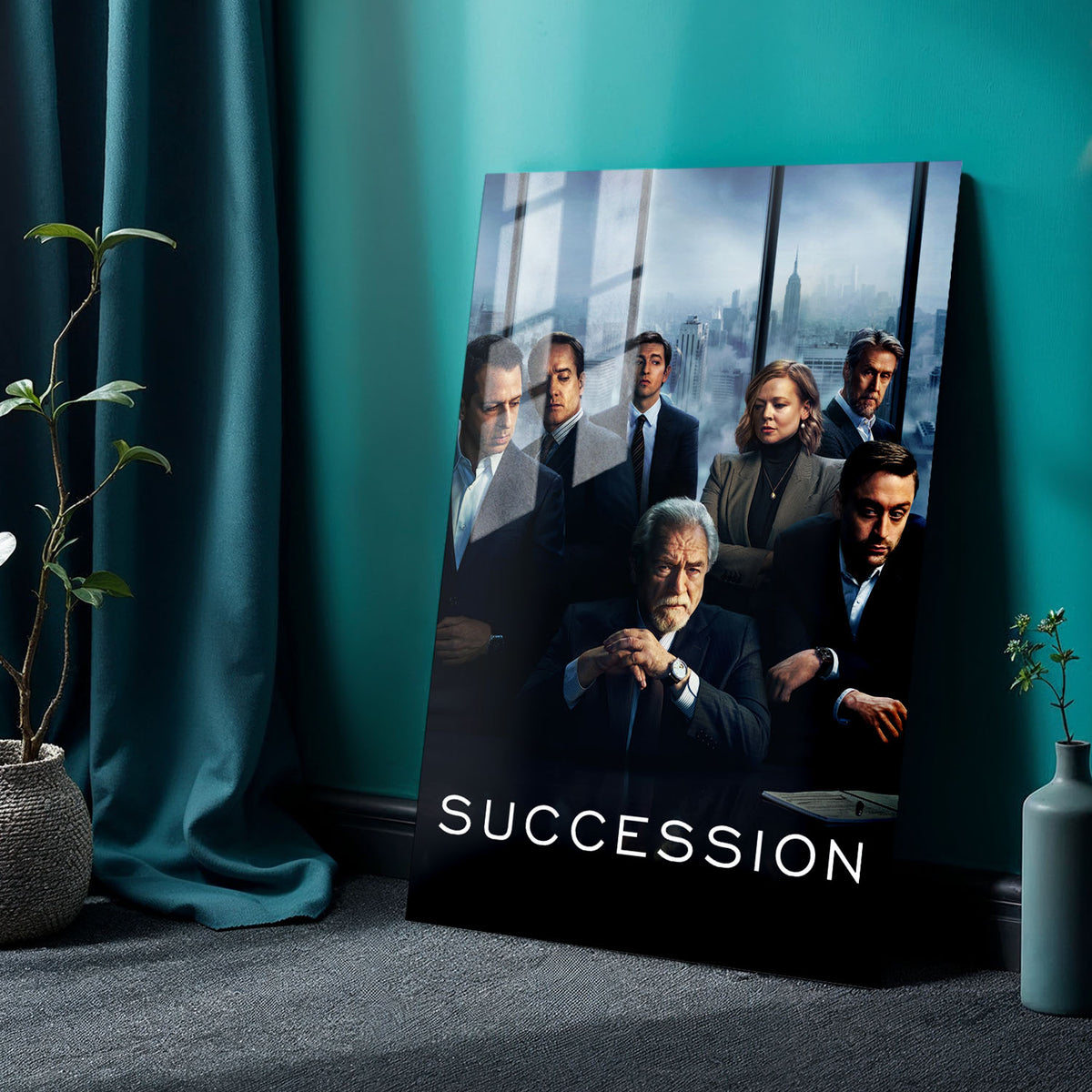Flex Designs Metal Poster Succession Cover 24 x 36" Home Goods - TV Show 2018 TV Show Metal Poster