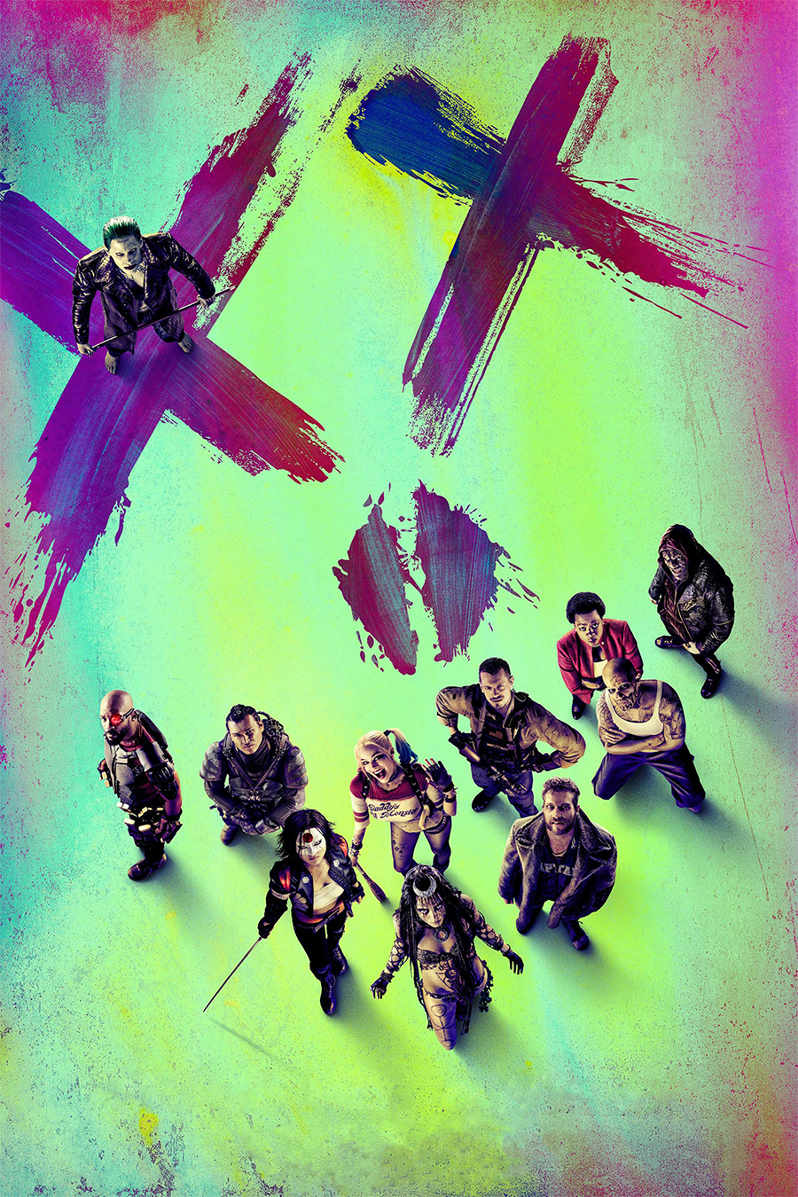 Flex Designs Metal Poster Suicide Squad Neon 11 x 17" Home Goods - Movie 2016 Movie Metal Poster