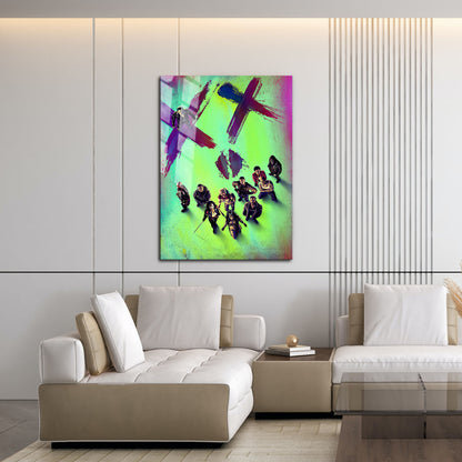 Flex Designs Metal Poster Suicide Squad Neon 16 x 24" Home Goods - Movie 2016 Movie Metal Poster