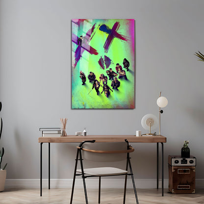 Flex Designs Metal Poster Suicide Squad Neon 5 x 7" Home Goods - Movie 2016 Movie Metal Poster