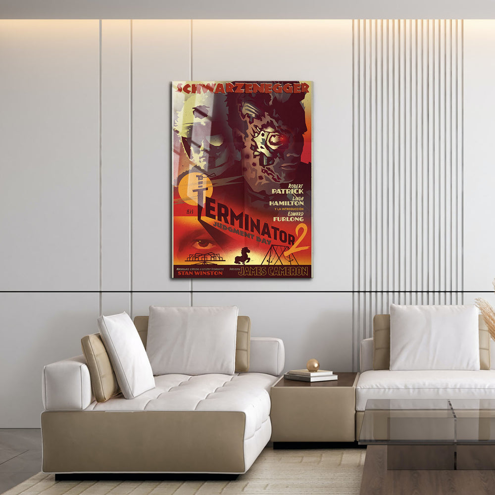 Flex Designs Metal Poster Terminator 2 Judgment Day Sketch 16 x 24" Home Goods - Movie 1991 Movie Metal Poster
