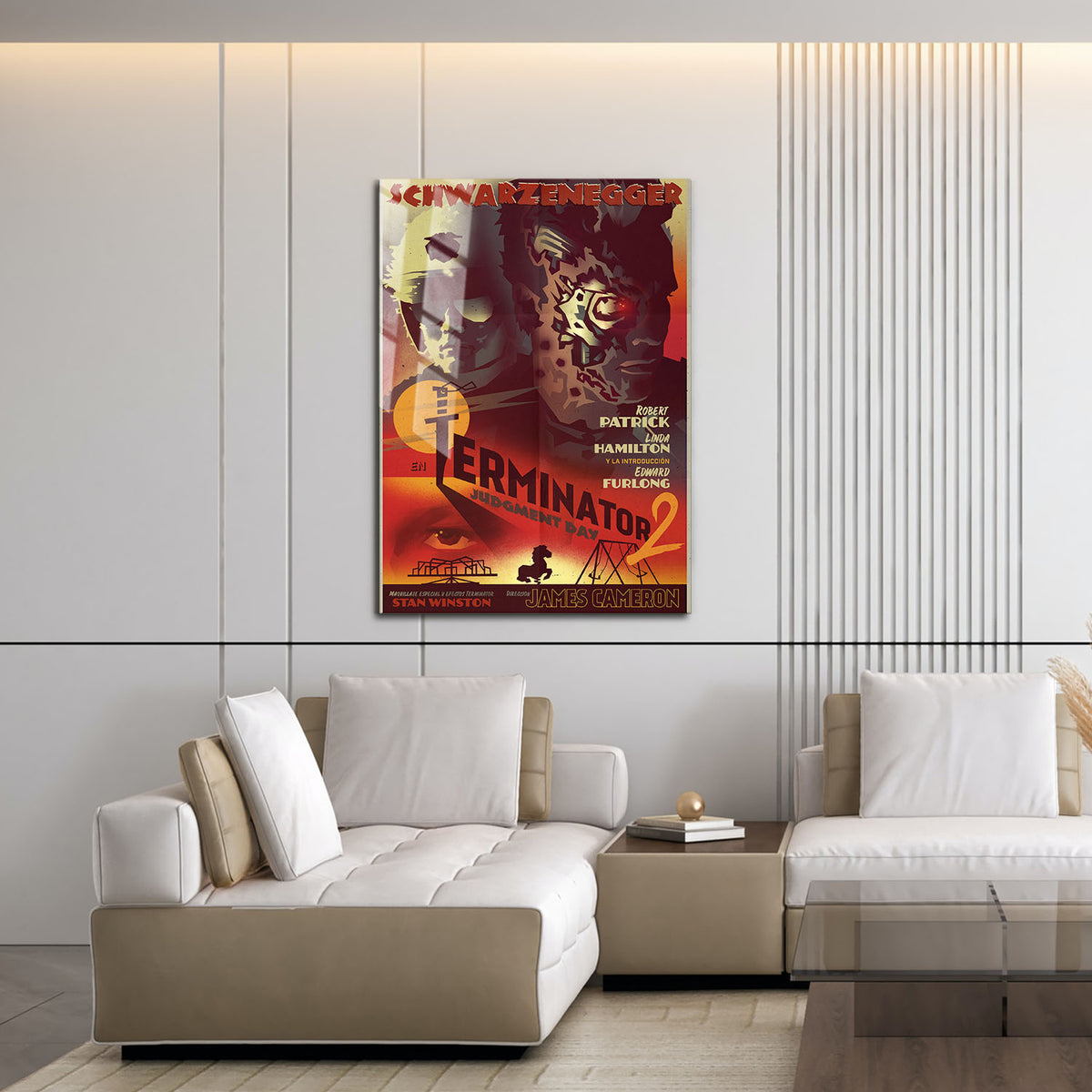 Flex Designs Metal Poster Terminator 2 Judgment Day Sketch 16 x 24" Home Goods - Movie 1991 Movie Metal Poster