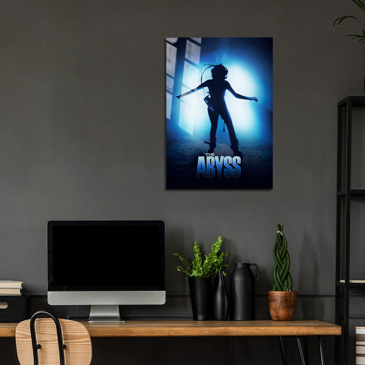 Flex Designs Metal Poster The Abyss 24 x 36" Home Goods - Movie 1989 Movie Metal Poster