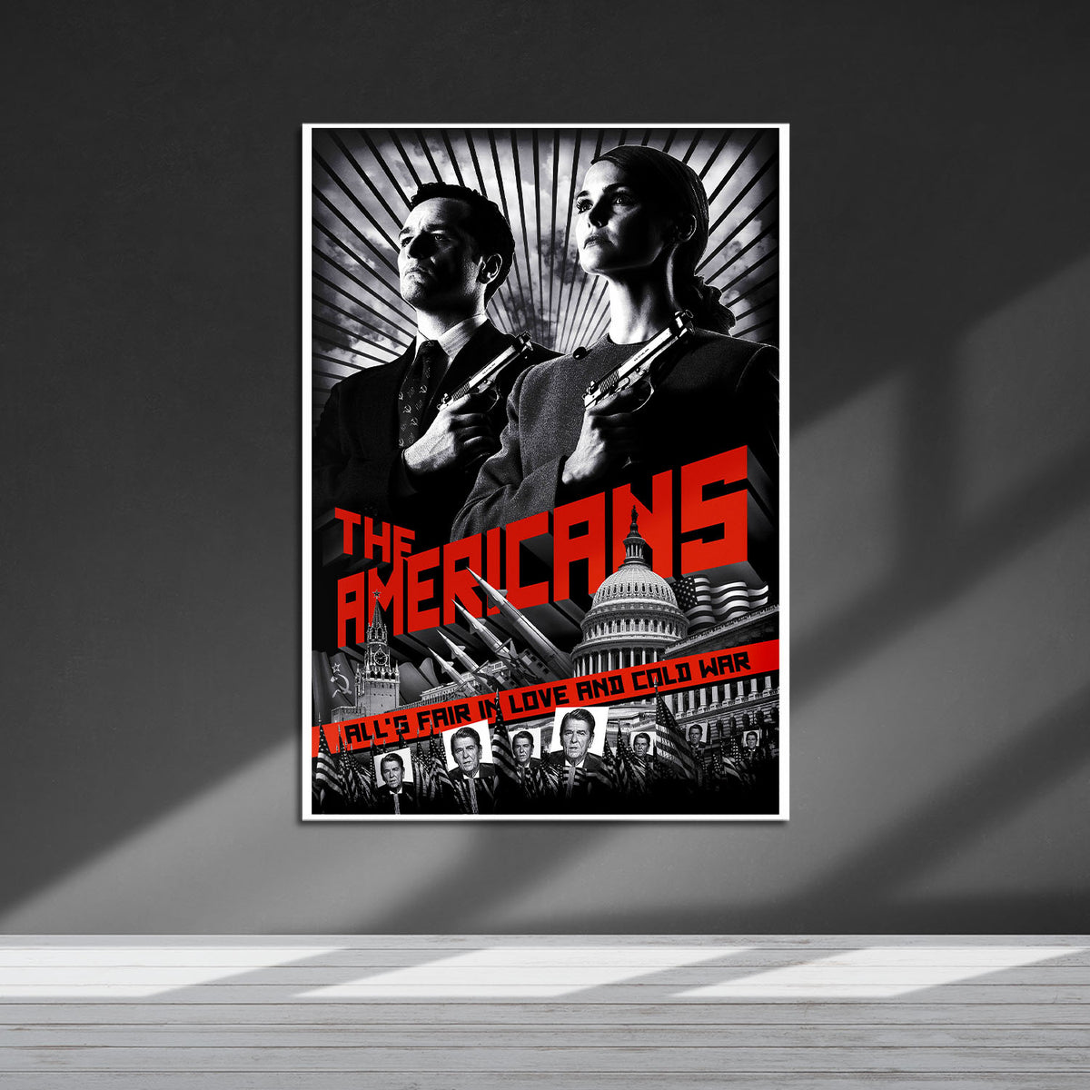 Flex Designs Metal Poster The Americans 5 x 7" Home Goods - TV Show 2013 TV Show Metal Poster