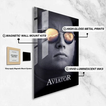 Flex Designs Metal Poster The Aviator 16 x 24" Home Goods - Movie 2004 Movie Metal Poster