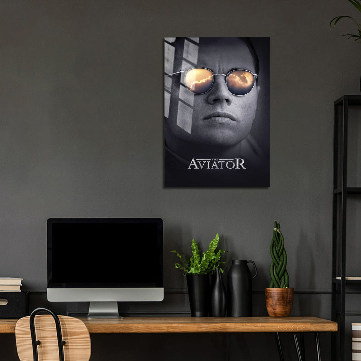 Flex Designs Metal Poster The Aviator 24 x 36" Home Goods - Movie 2004 Movie Metal Poster
