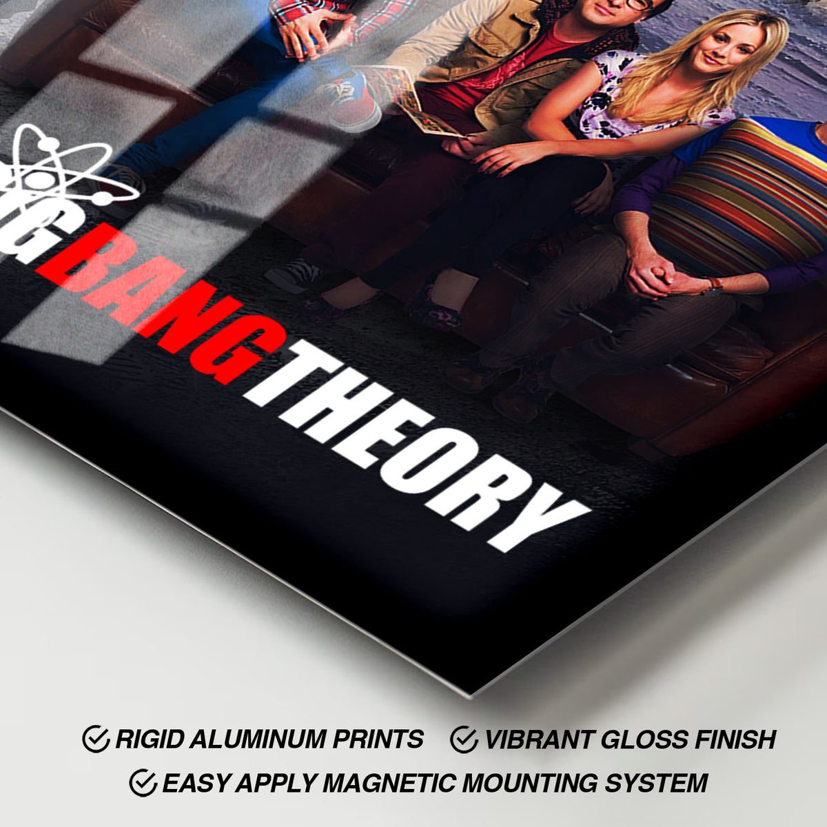 Flex Designs Metal Poster The Big Bang Theory 11 x 17" Home Goods - TV Show 2007 TV Show Metal Poster