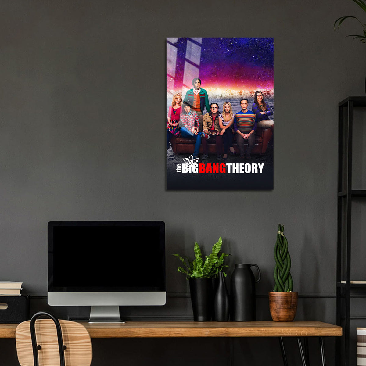 Flex Designs Metal Poster The Big Bang Theory 24 x 36" Home Goods - TV Show 2007 TV Show Metal Poster
