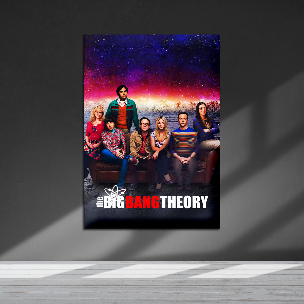 Flex Designs Metal Poster The Big Bang Theory 5 x 7" Home Goods - TV Show 2007 TV Show Metal Poster