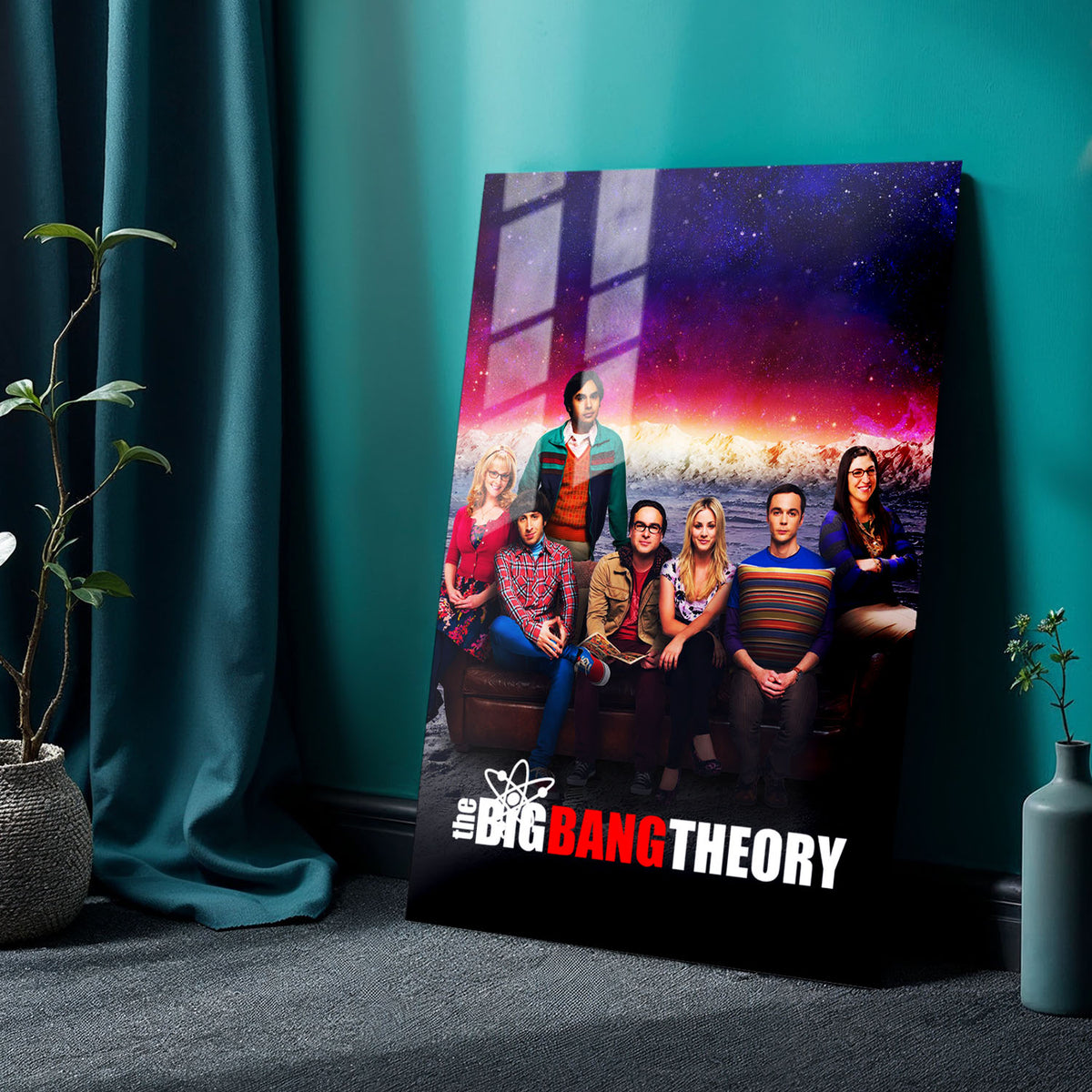 Flex Designs Metal Poster The Big Bang Theory 24 x 36" Home Goods - TV Show 2007 TV Show Metal Poster