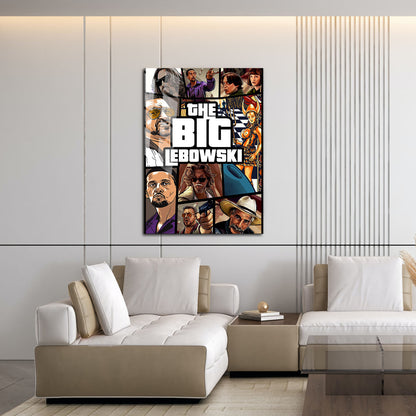 Flex Designs Metal Poster The Big Lebowski Cover 16 x 24" Home Goods - Movie 1998 Movie Metal Poster