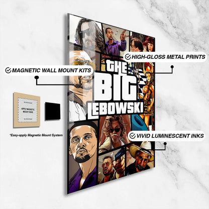 Flex Designs Metal Poster The Big Lebowski Cover 16 x 24" Home Goods - Movie 1998 Movie Metal Poster