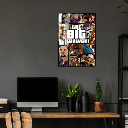 Flex Designs Metal Poster The Big Lebowski Cover 24 x 36" Home Goods - Movie 1998 Movie Metal Poster