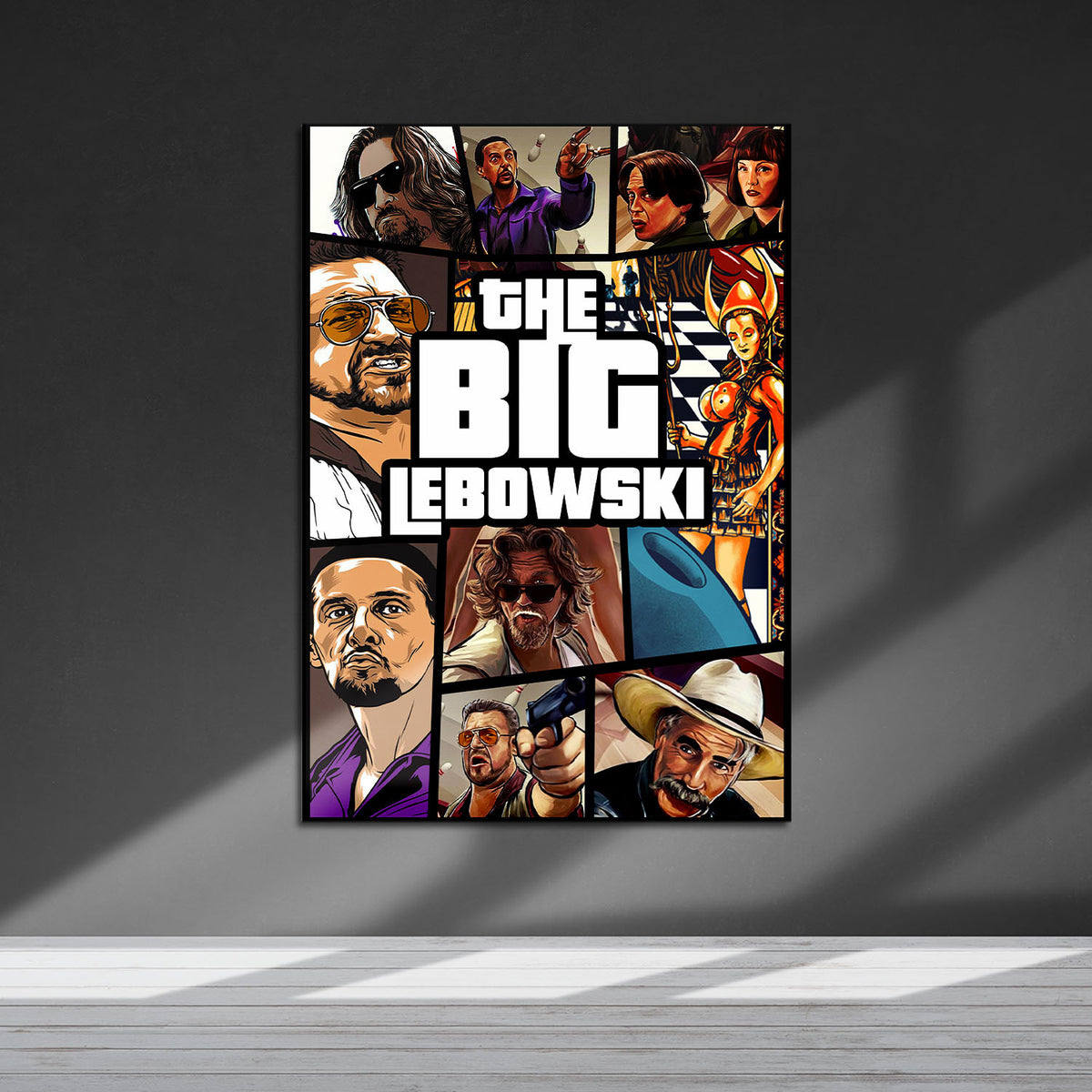 Flex Designs Metal Poster The Big Lebowski Cover 5 x 7" Home Goods - Movie 1998 Movie Metal Poster