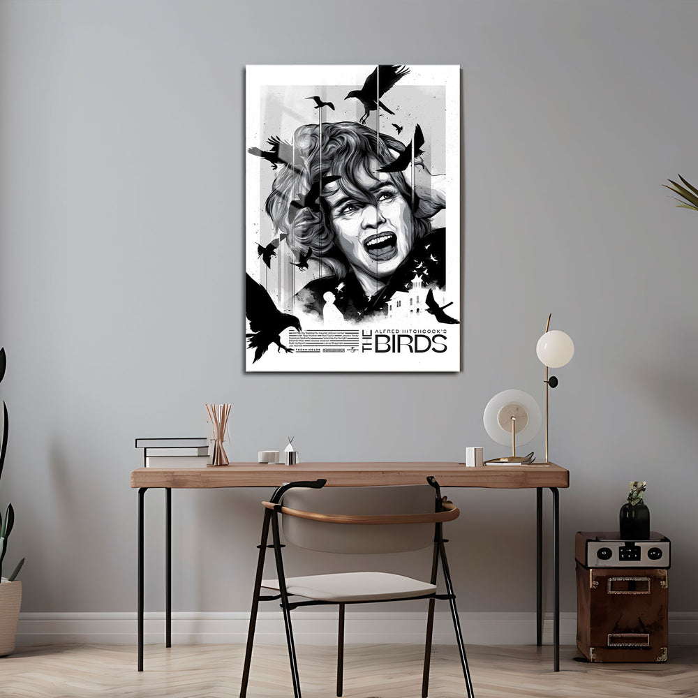 Flex Designs Metal Poster The Birds 5 x 7" Home Goods - Movie 1963 Movie Metal Poster