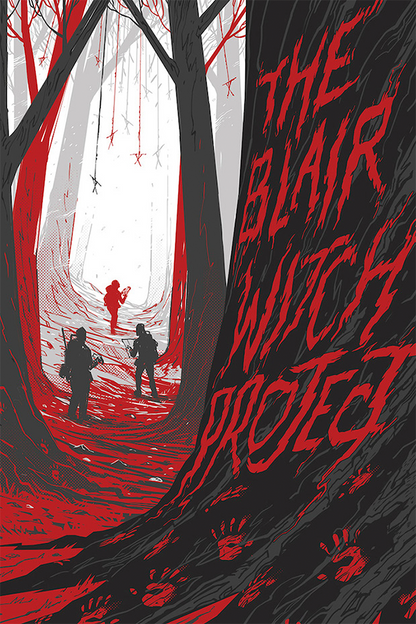 Flex Designs Metal Poster The Blair Witch Project Cinematic 11 x 17" Home Goods - Movie 1999 Movie Metal Poster