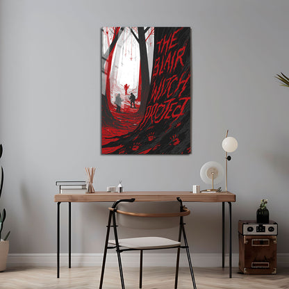 Flex Designs Metal Poster The Blair Witch Project Cinematic 5 x 7" Home Goods - Movie 1999 Movie Metal Poster