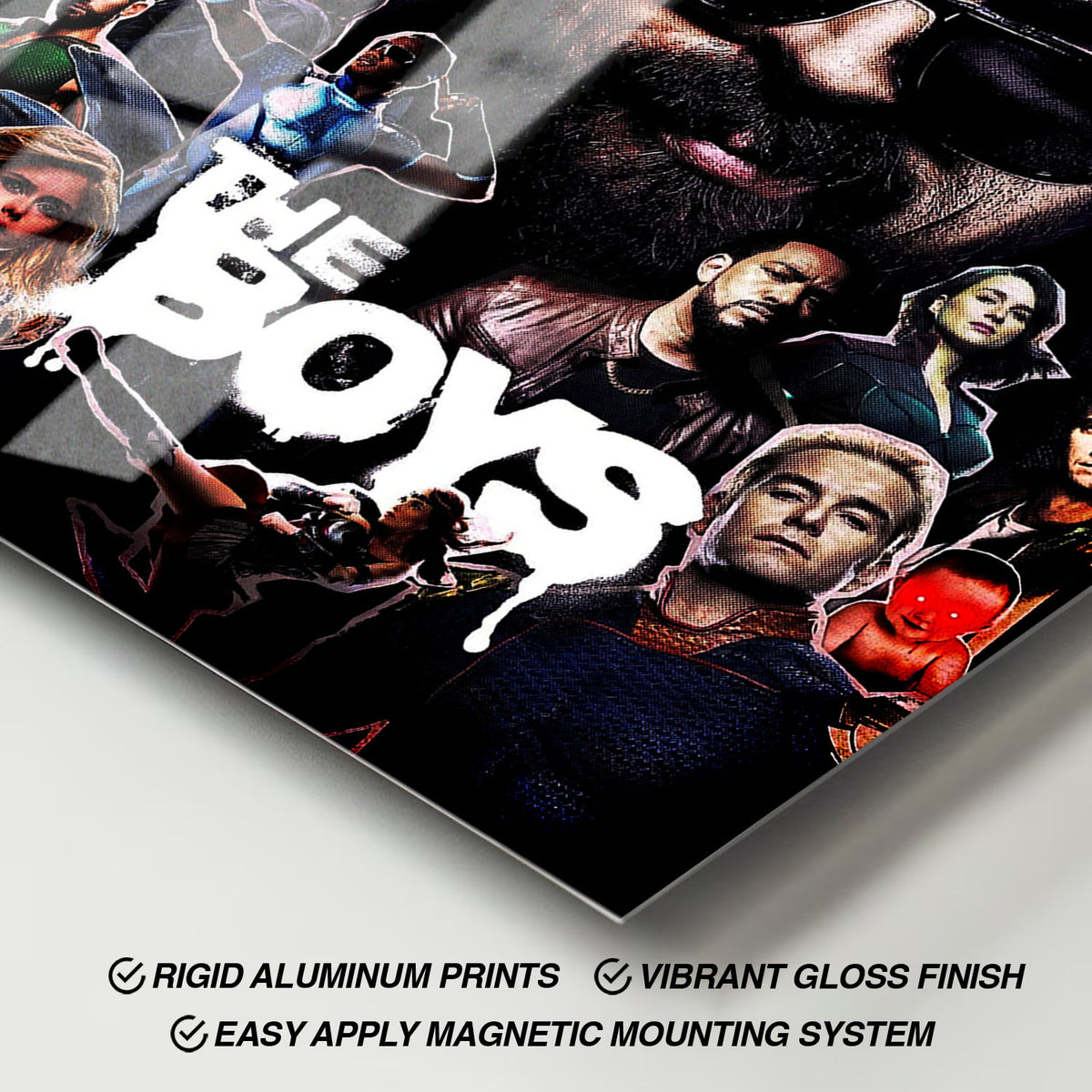 Flex Designs Metal Poster The Boys Cover 11 x 17" Home Goods - TV Show 2019 TV Show Metal Poster
