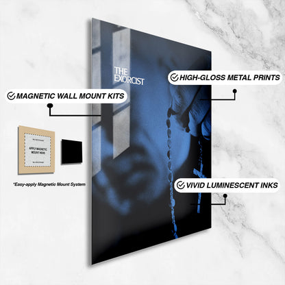 Flex Designs Metal Poster The Exorcist Cinematic 16 x 24" Home Goods - Movie 1973 Movie Metal Poster