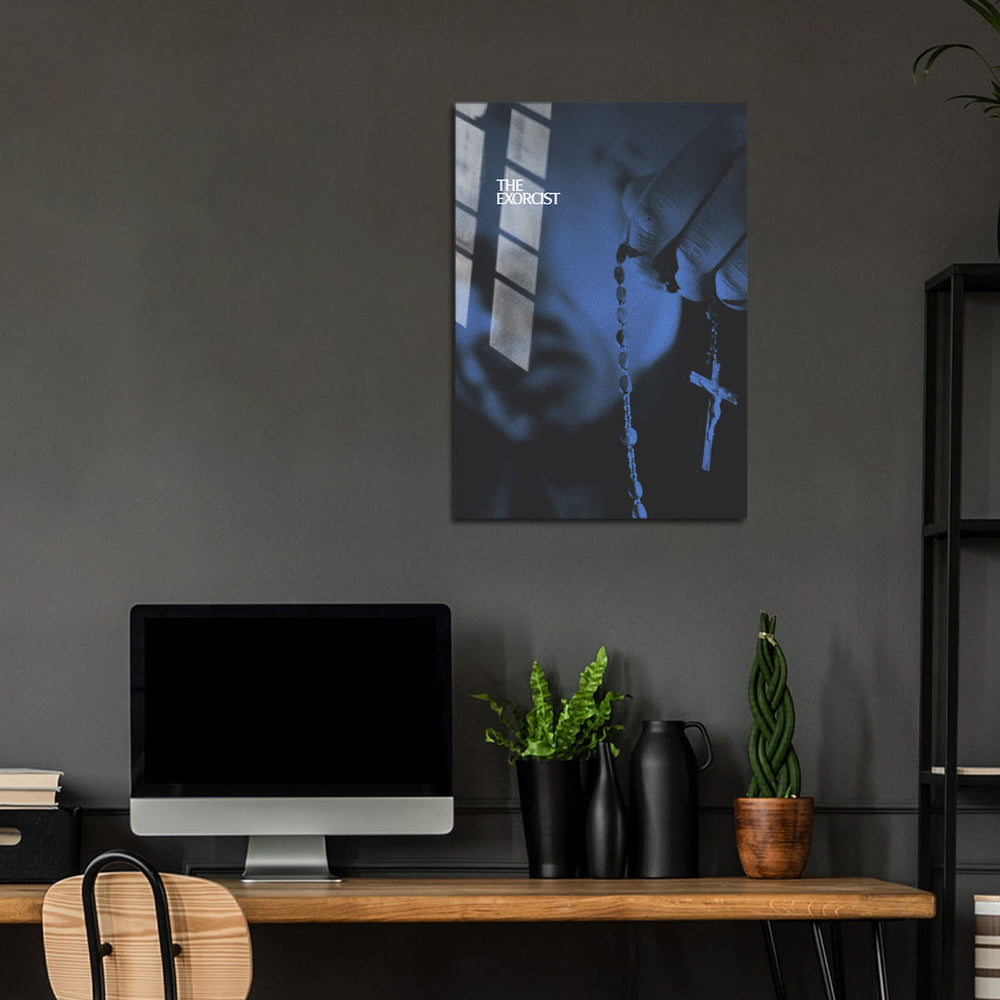Flex Designs Metal Poster The Exorcist Cinematic 24 x 36" Home Goods - Movie 1973 Movie Metal Poster