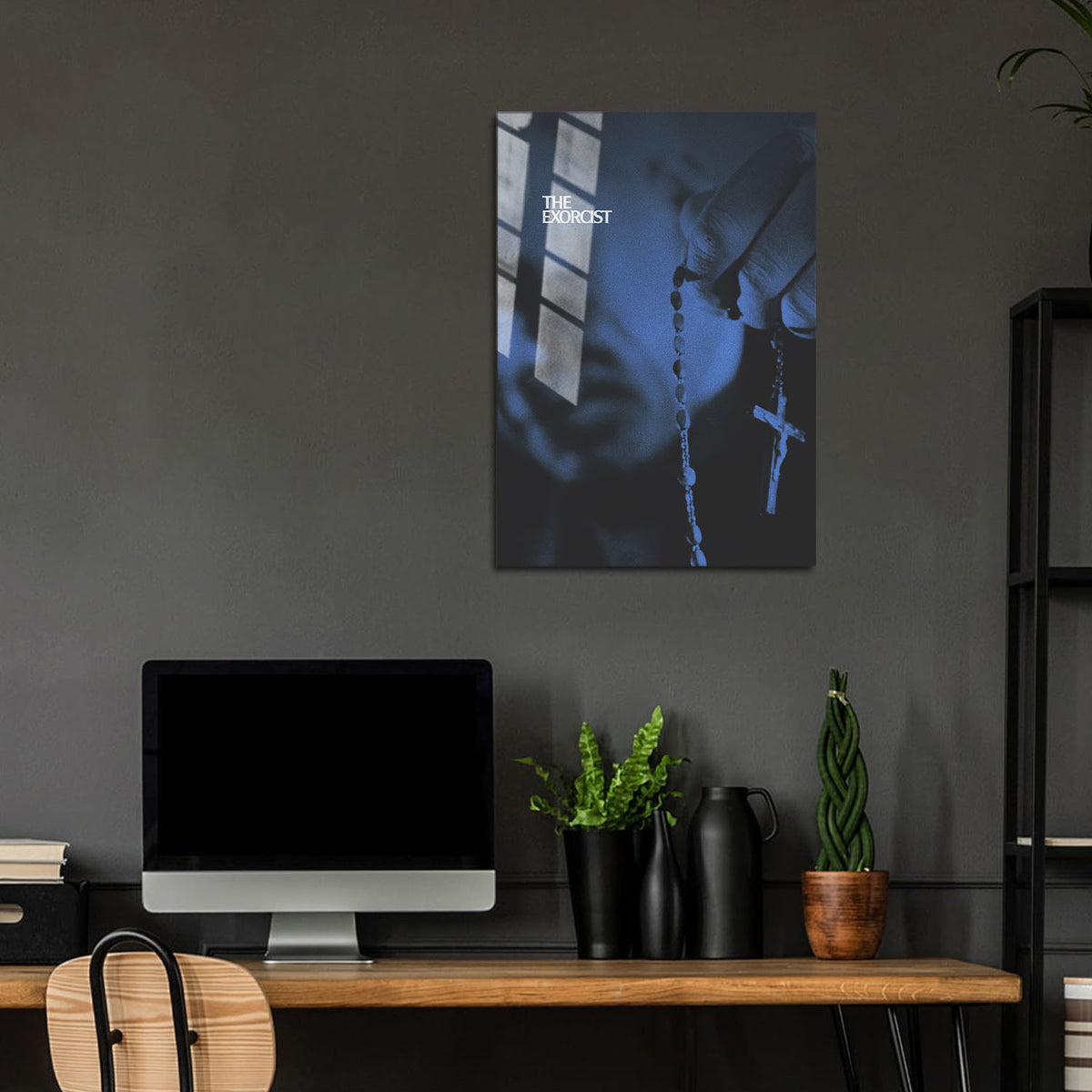 Flex Designs Metal Poster The Exorcist Cinematic 24 x 36" Home Goods - Movie 1973 Movie Metal Poster
