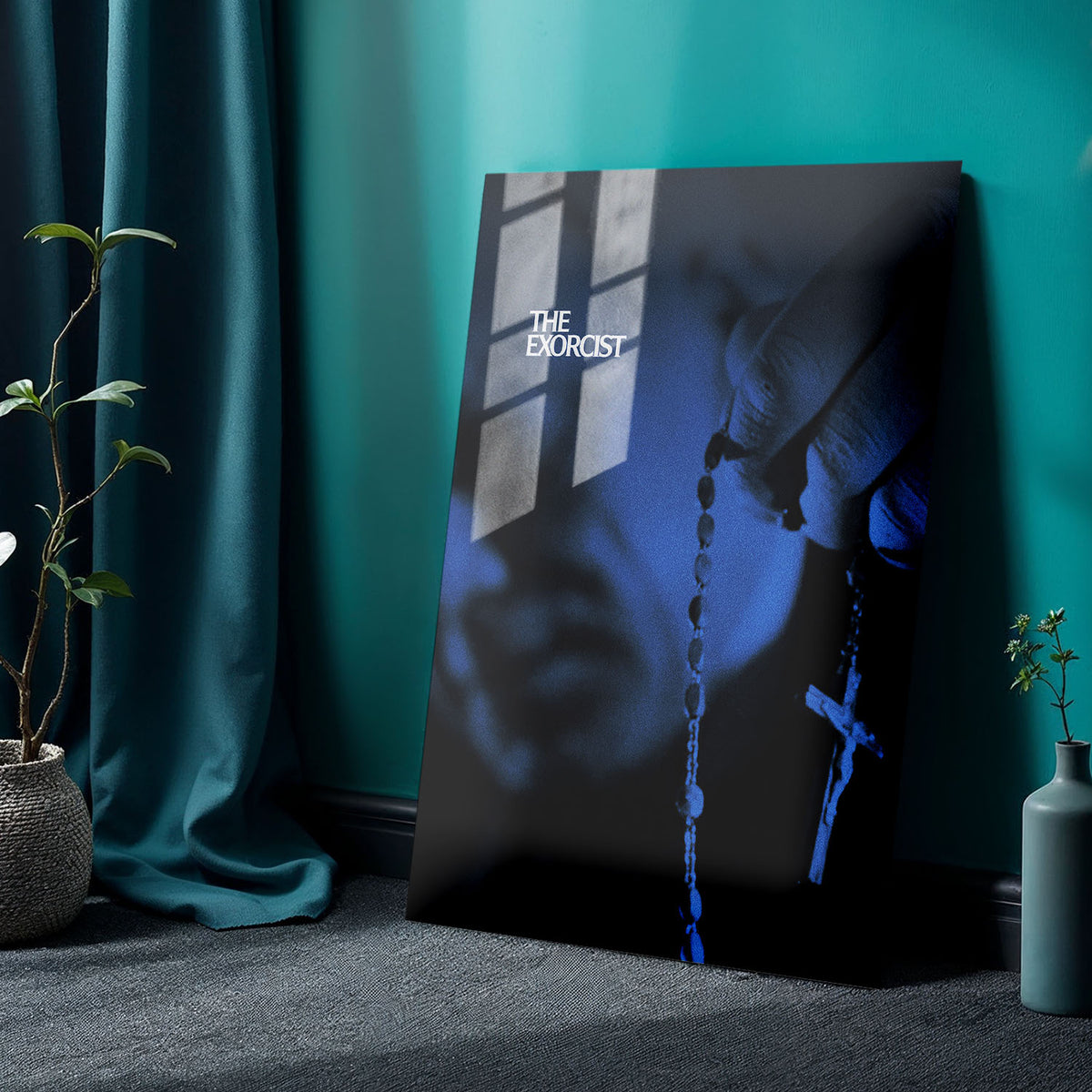 Flex Designs Metal Poster The Exorcist Cinematic 24 x 36" Home Goods - Movie 1973 Movie Metal Poster